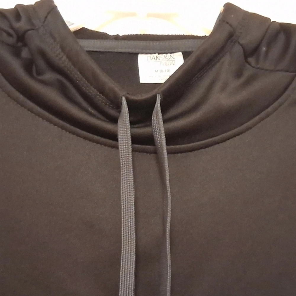 Danskin Black Hooded Pullover